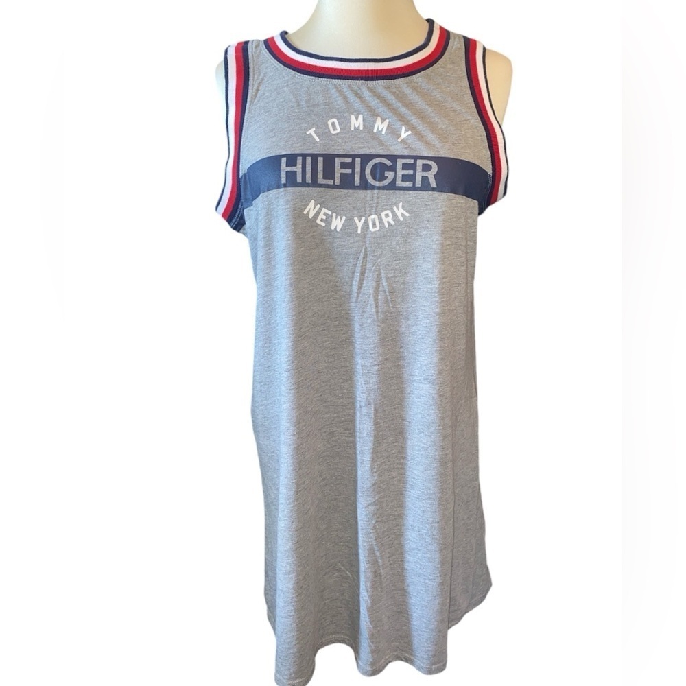Tommy Hilfiger dress tank style below knee length round neckline size large